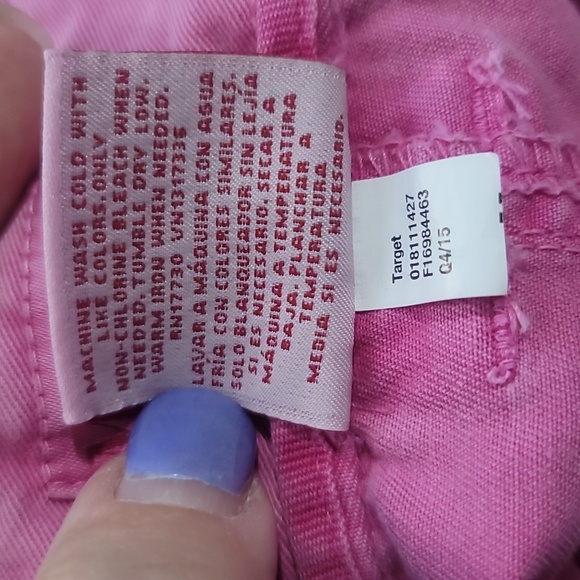 Target merona barbie pink cotton summer shorts plus size 16 - Picture 5 of 5